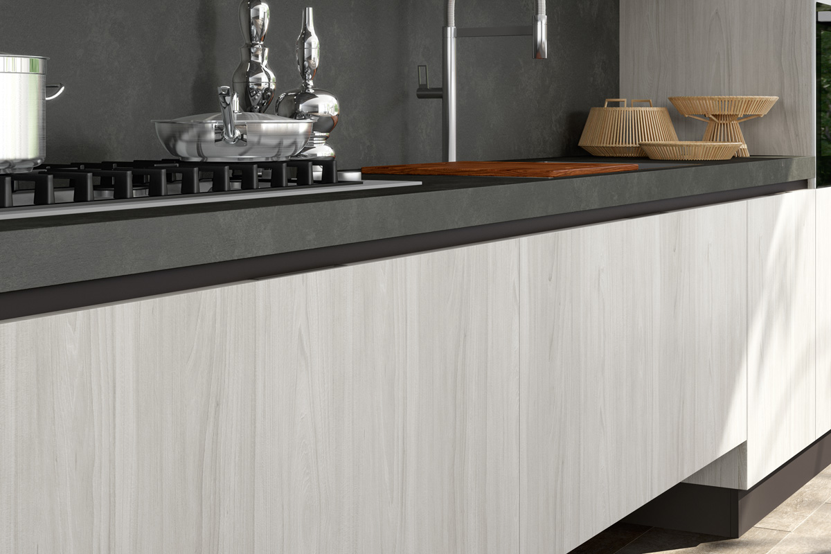 Example of handleless doors